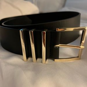 Anine Bing Andrea Belt in True Black